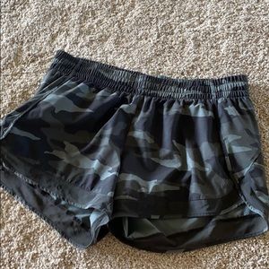 camo athleta shorts